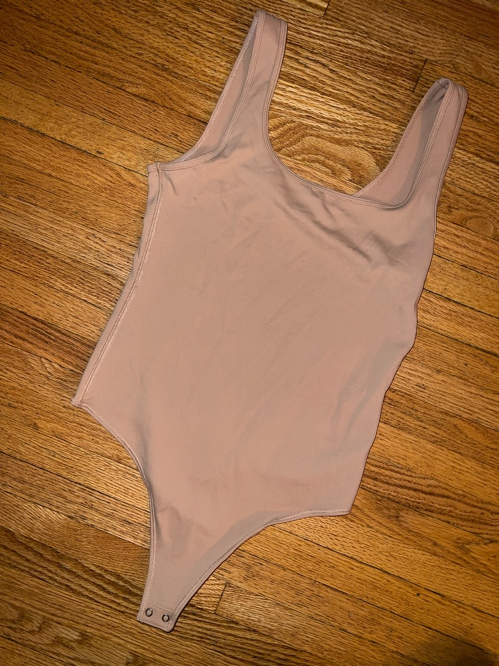 Kids Sleeveless One-Piece Bodysuit in Nude